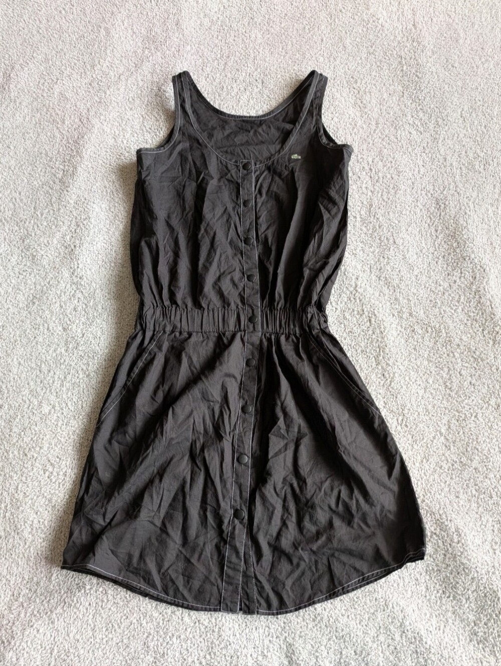 🌼B2G1🌼 Lacoste Black Sleeveless Button-Front Dress